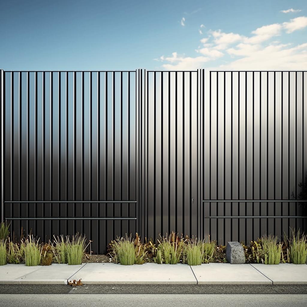 Как сделать забор из профнастила?