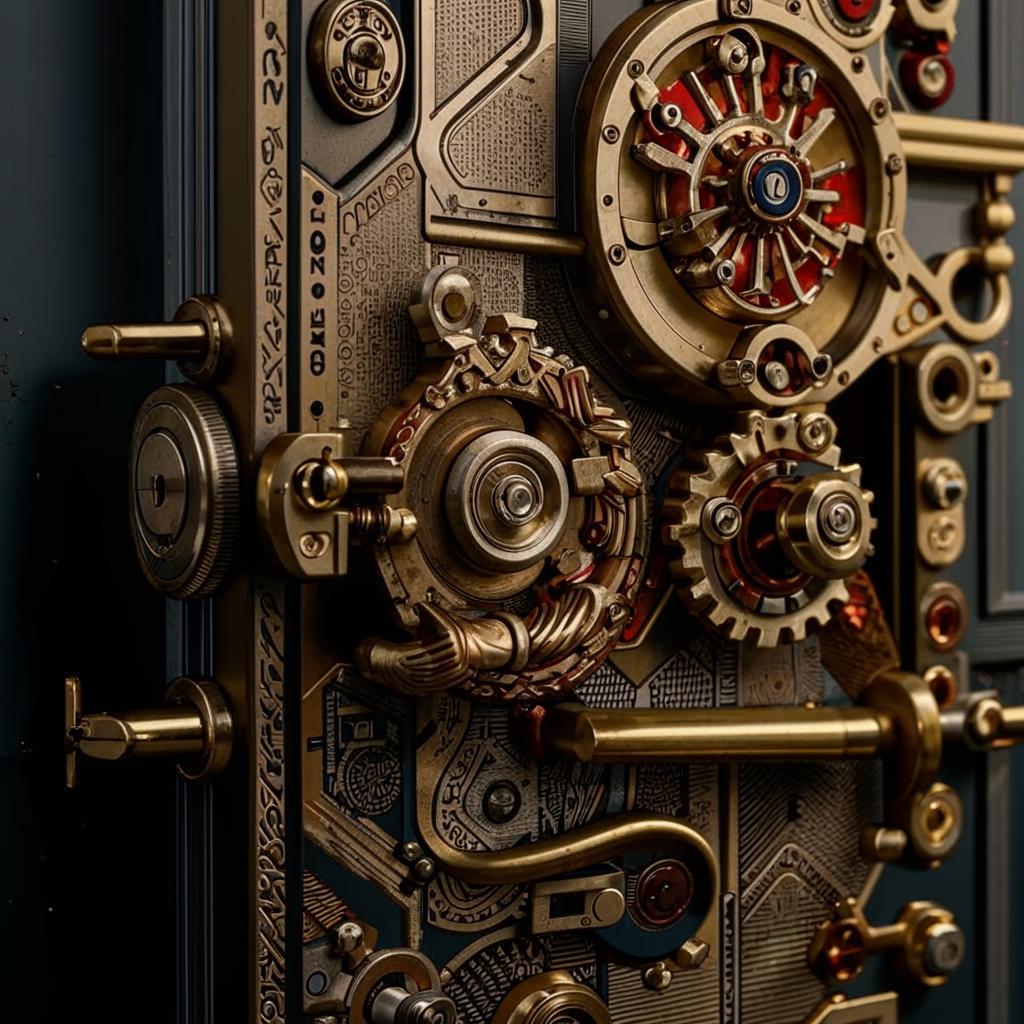 Этапы установки дверного замка