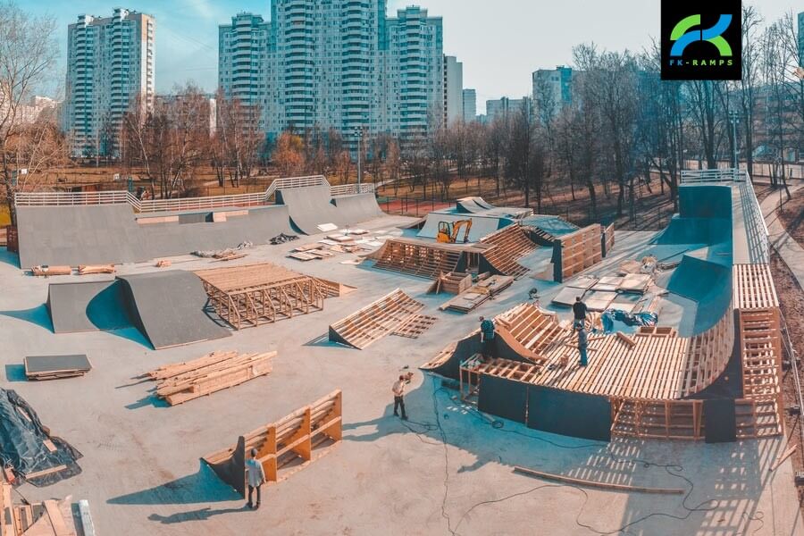 Преимущества деревянных скейт парков