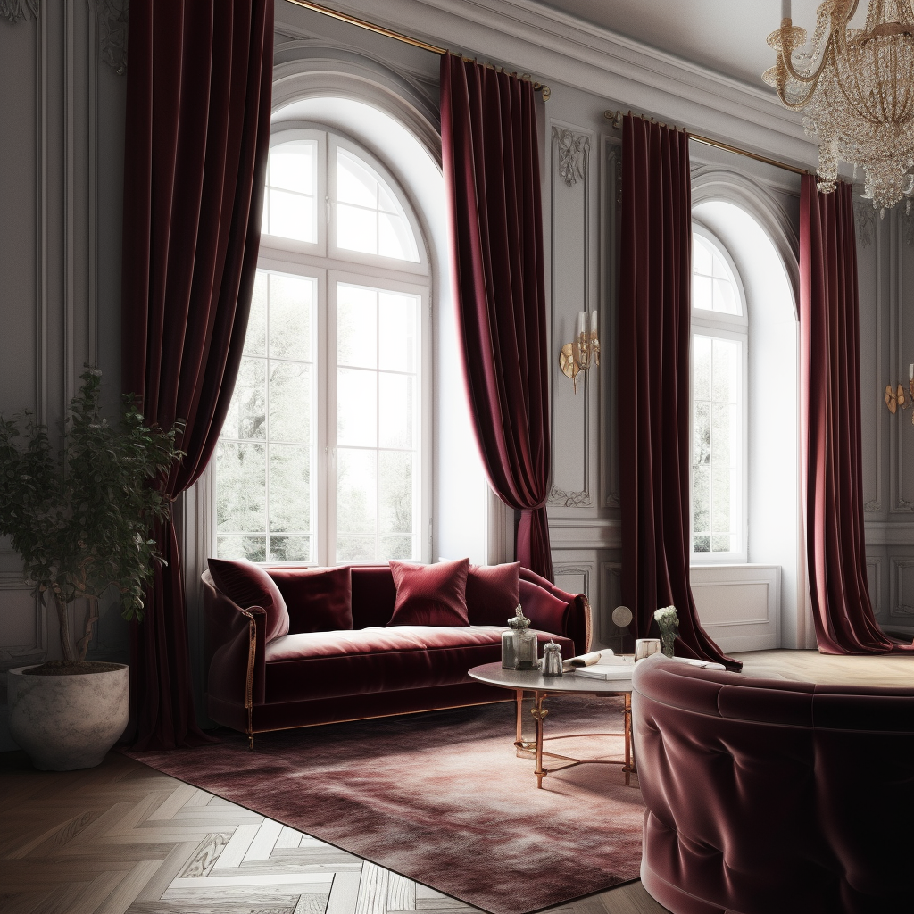 Шторы для высоких окон особенности выбора и дизайна