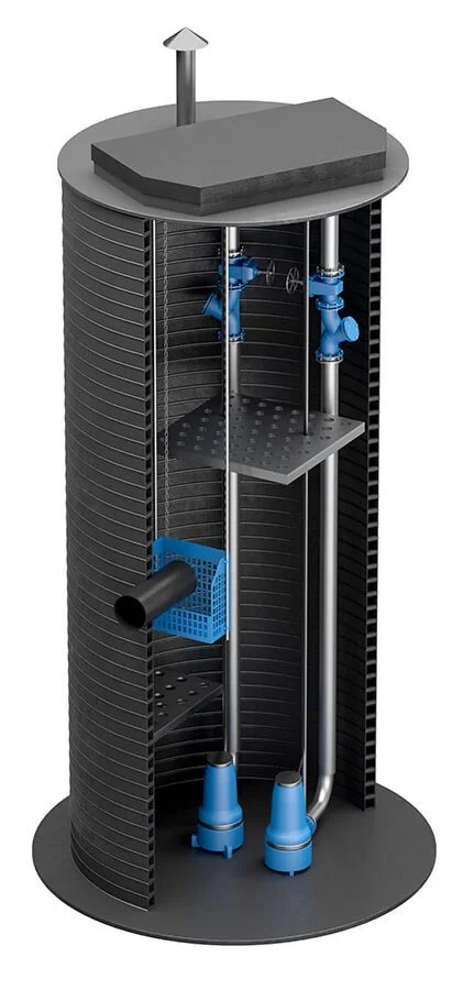 Как работает станция очистки бытовых стоков