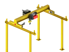 Мостовые однобалочные опорные краны — особенности и применение