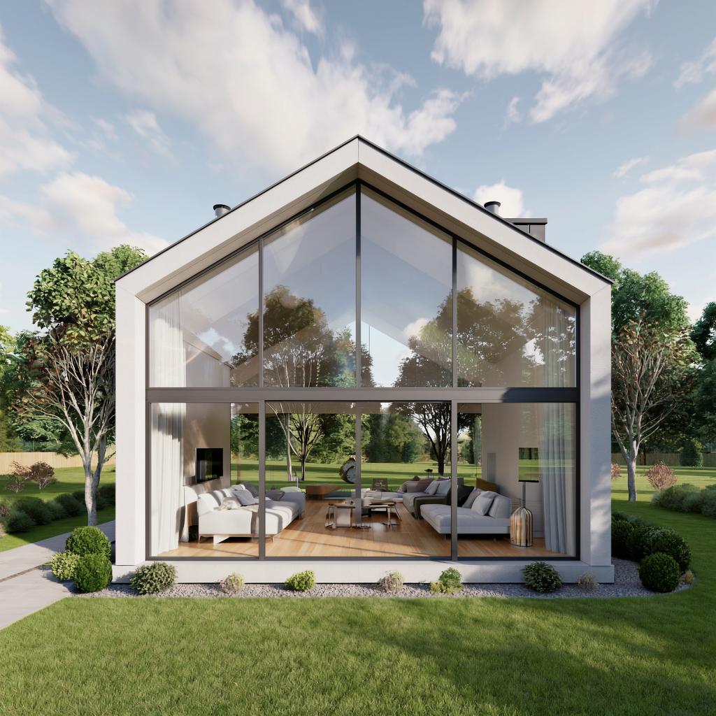 Преимущества остекленных коттеджей