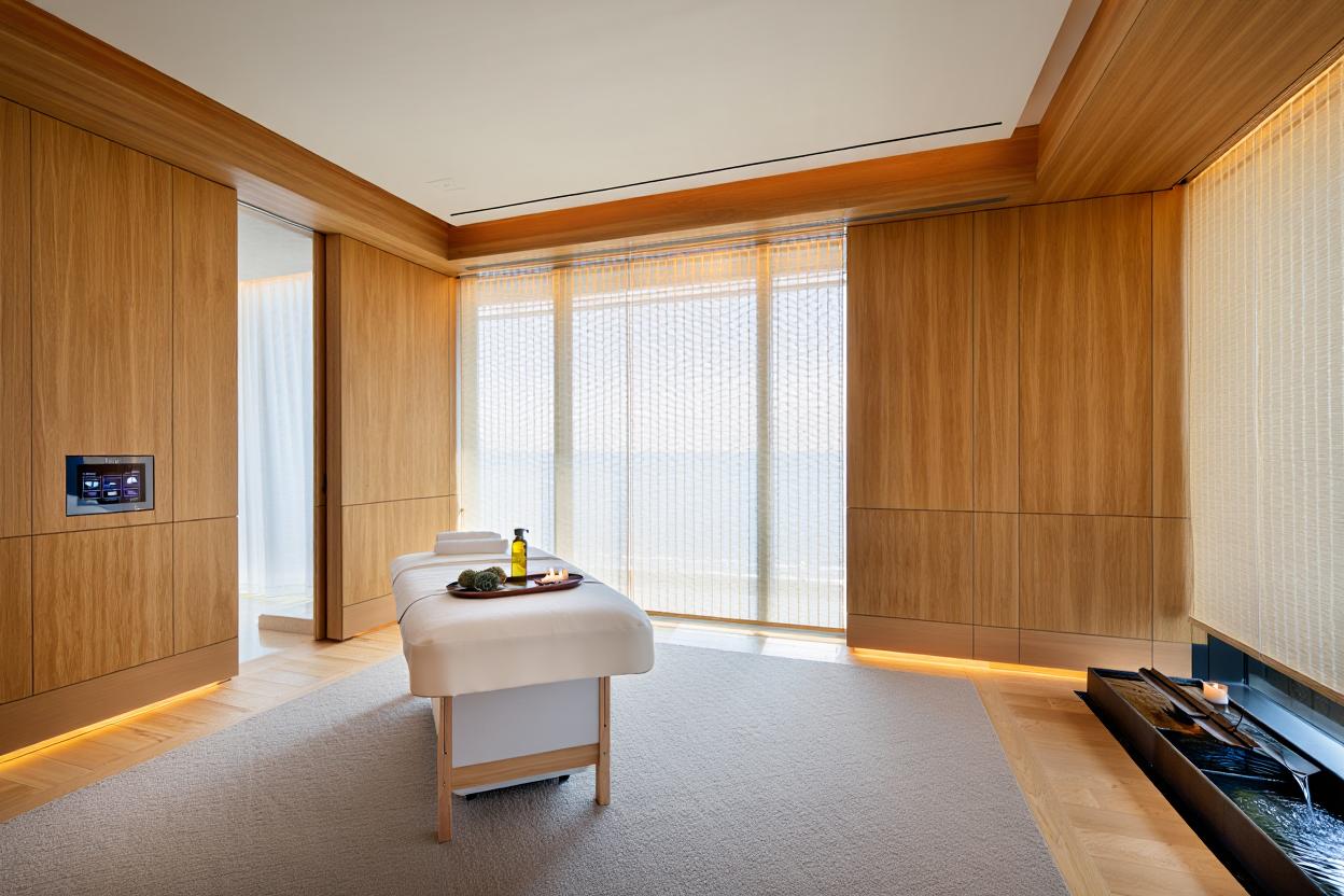 Приватность на природе: электрокарнизы для панорамных окон